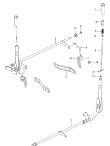 Brake / Rear Mower Lift Diagram and Parts List for RZ4623 (96700980400)(2015-10) Husqvarna Lawn Mower