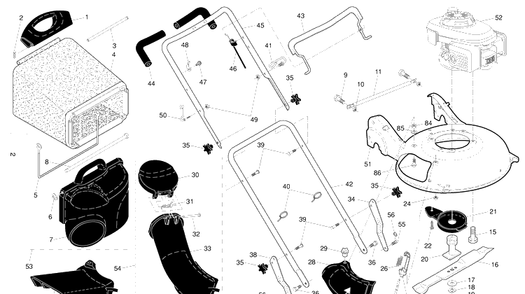 Frame Diagram and Parts List for 7021RC (96143005700)(2009-12) Husqvarna Lawn Mower