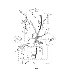 Electrical Diagram and Parts List for YTH2246-917287541  Husqvarna Lawn Tractor