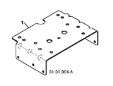 Engine Plate Diagram and Parts List for 12527SB96193005600 2010-07 Husqvarna Snow Blower