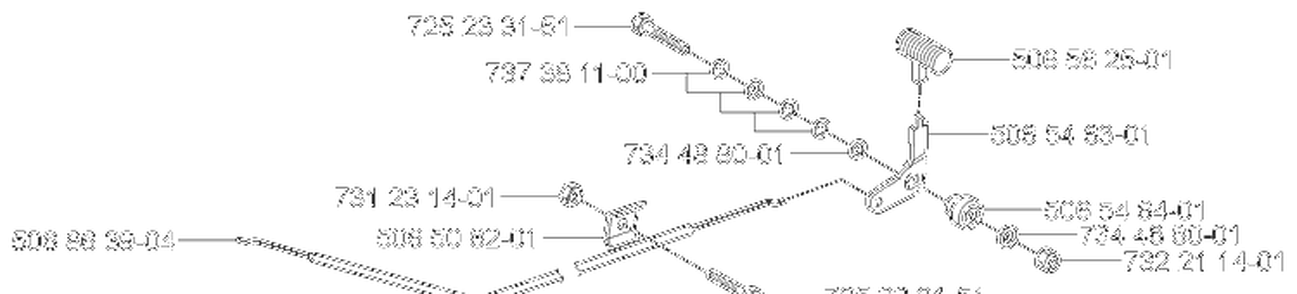 Trottle Diagram and Parts List for RIDER155 2006-01 Husqvarna Lawn Tractor