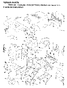 Chassis And Enclosures Diagram and Parts List for YT150 (HCYT150B, 954840021)(1996-04) Husqvarna Lawn Tractor