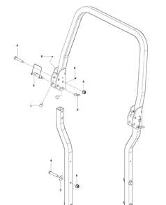 Protection Frame Diagram and Parts List for PZ29FXBF (96655380100)(2011-01) Husqvarna Lawn Mower