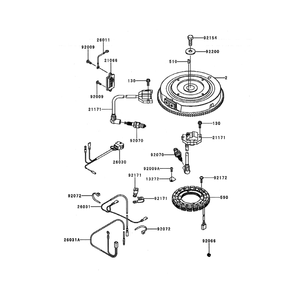 Engine >> Electric-Equipment Diagram and Parts List for LGT24K54 240472 Husqvarna Lawn Tractor