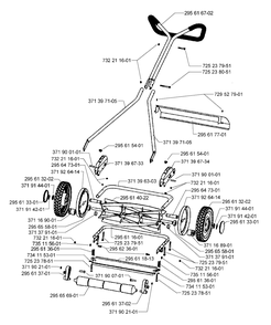 Product Complete Diagram and Parts List for 540NOVOLETTE 2000-08 Husqvarna Lawn Mower