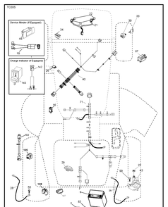 Electrical Diagram and Parts List for TC138L (96051018900)(2019-08) Husqvarna Lawn Tractor