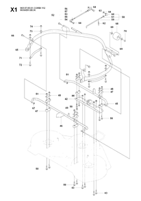 44-Inch/112cm Cutting Deck 3 Diagram and Parts List for R175AWD (965105001)(2007-01) Husqvarna Lawn Tractor