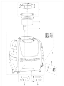 Part Location Diagram of 593014401 Husqvarna Pipe Assy