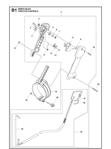 Part Location Diagram of 593854902 Husqvarna Handle Holder