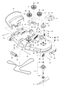 Mower Deck / Cutting Deck Diagram and Parts List for Z248F (96795390100)(2018-10) Husqvarna Lawn Mower