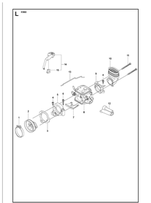Carburetor Diagram and Parts List for KV960 2008-12 Husqvarna Lawn Tractor Accessories
