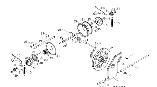 Drive Diagram and Parts List for ST330 (97046970101)(2020-06) Husqvarna Snow Blower
