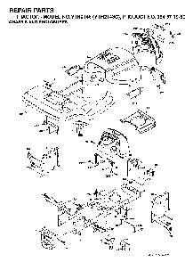 Chassis And Enclosures Diagram and Parts List for YTH2148C (954571960)(2004-03) Husqvarna Lawn Tractor