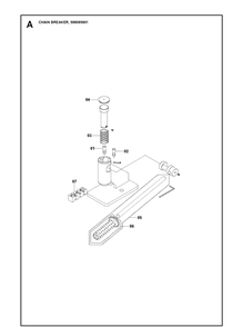 Product Complete Diagram and Parts List for 599365601  Husqvarna Chainsaw
