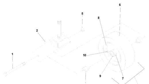 Caster Assembly Diagram and Parts List for BZ6127D (968999218) (BAM) (033600000 and Up)(2004-11) Husqvarna Lawn Mower