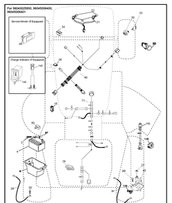 Electrical 2 Diagram and Parts List for YTH24V54  Husqvarna Lawn Tractor