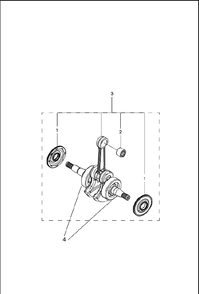 Part Location Diagram of 580302703 Husqvarna Crankshaft