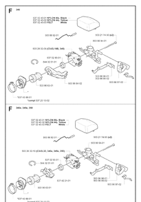 Carburetor And Air Filter Diagram and Parts List for 345 20070100001-Current Husqvarna Chainsaw
