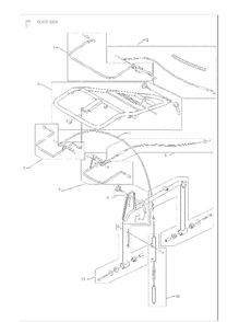 Handle And Controls Diagram and Parts List for CL400I (970549301)(2021-12) Husqvarna Lawn Tractor Accessories