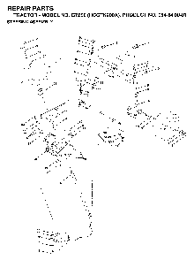 Steering Diagram and Parts List for GT200 (HCGTK200A, 954840001)(1996-01) Husqvarna Lawn Tractor