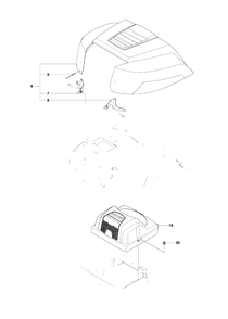 Cover 3 Diagram and Parts List for R15T (966414201)(2010-07) Husqvarna Lawn Tractor