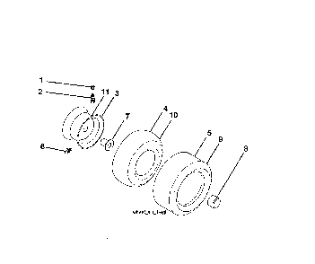 Wheels & tires Diagram and Parts List for 917280022  Husqvarna Lawn Tractor