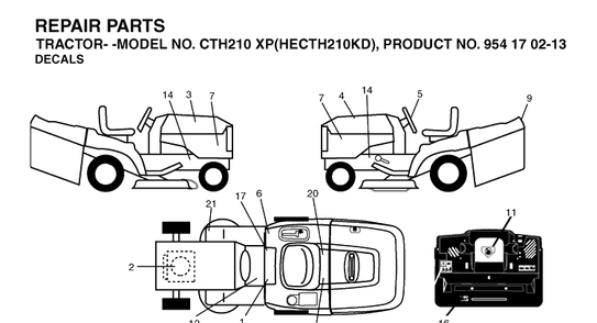 Part Location Diagram of 532189141 Husqvarna Decal