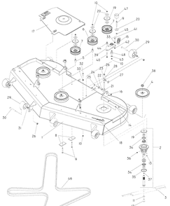 Part Location Diagram of 539110744 Husqvarna Shield, belt, left