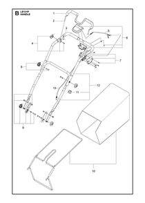 Part Location Diagram of 593736801 Husqvarna Knob Assembly