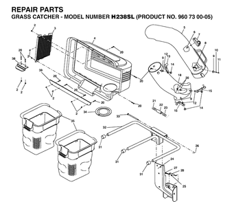 Product Complete Diagram and Parts List for 960730005 2006-12 Husqvarna Lawn Tractor Accessories