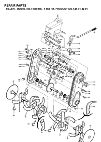 Part Location Diagram of 544311301 Husqvarna Clutch Lever