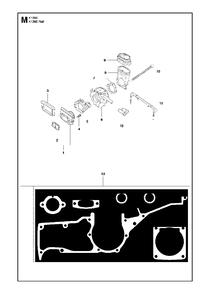 Carburetor Diagram and Parts List for K1250ACTIVE 2010-02 Husqvarna Circular Saw
