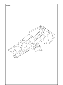 Chassis And Enclosures Diagram and Parts List for R215TX  Husqvarna Lawn Mower