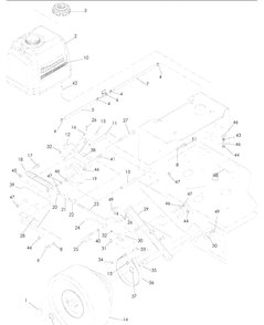 Drive Diagram and Parts List for WG3213P (968999114)(2008-06) Husqvarna Lawn Mower