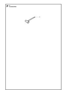 Accessories Diagram and Parts List for 61 20110100001-20162700000 Husqvarna Chainsaw