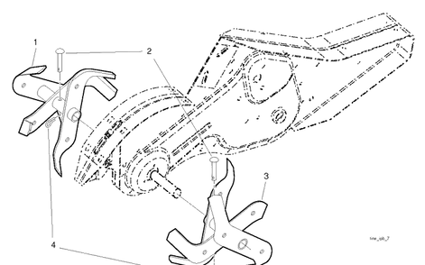 Tine Assembly Diagram and Parts List for TR317 (96093002900)(2017-09) Husqvarna Cultivator