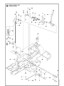 Part Location Diagram of 504636701 Husqvarna Link