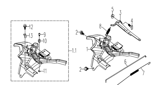 Part Location Diagram of 590415801 Husqvarna Spring