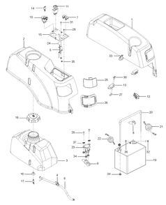 Ignition System Diagram and Parts List for RZ4219BF (96651480100)(2010-01) Husqvarna Lawn Mower