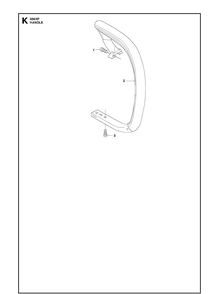 Handle Diagram and Parts List for 339XP 20100600001-Current Husqvarna Chainsaw