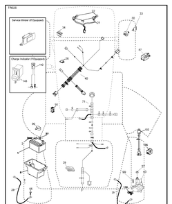 Electrical Diagram and Parts List for YTA19K42 (96048006800)(2013-09) Husqvarna Lawn Tractor