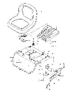 Seat Diagram and Parts List for 967271501-00  Husqvarna Lawn Mower