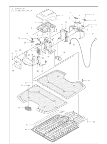 Charging Station Diagram and Parts List for CEORA  Husqvarna Brush Cutter