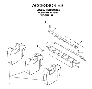 Accessories 4 Diagram and Parts List for IZ5223 (968999526)(2006-08) Husqvarna Lawn Mower