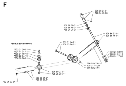 Part Location Diagram of 535414654 Husqvarna 