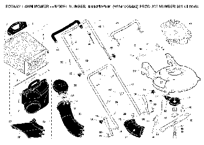 Product Complete Diagram and Parts List for R152SVSW (96141006402, 961410064)(2008-02) Husqvarna Lawn Mower