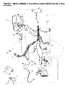 Electrical Diagram and Parts List for LT16542 (96013001900)(2006-02) Husqvarna Lawn Tractor