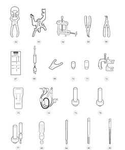 Maintenance And Service Tools Diesel (Part D) Diagram and Parts List for HUV4421DXP 2006-11 Husqvarna Lawn Tractor