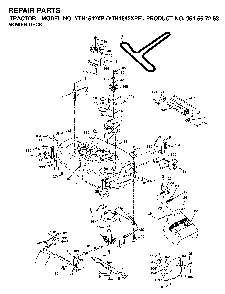 Mower Deck / Cutting Deck Diagram and Parts List for YTH1542XPF (954567253)(2002-03) Husqvarna Lawn Tractor