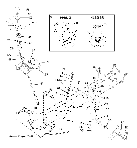 Steering Diagram and Parts List for CTH200TWIN (96061022701)(2008-11) Husqvarna Lawn Tractor